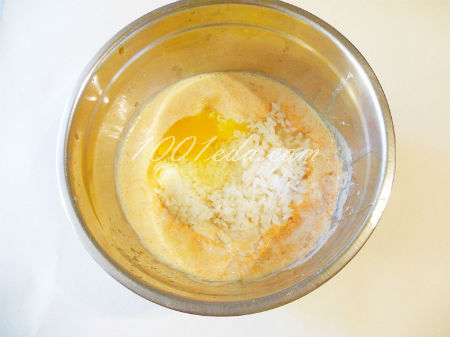 Рисовая запеканка с персиком и тыквой