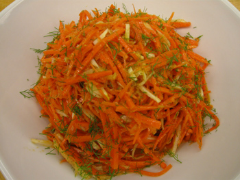 Салат из моркови с хреном 