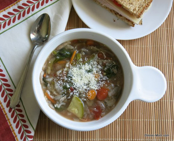 Рецепт грибного супа с капустой и кабачками