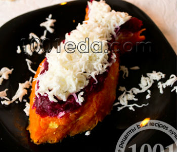 Новогодний салат Анчоус под снегом: рецепт с пошаговым фото