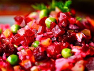 Рецепт винегрета с краснокочанной капустой