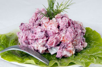 Как приготовить винегрет с рисом