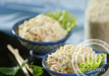 Рецепт салата Оливье с рисом 