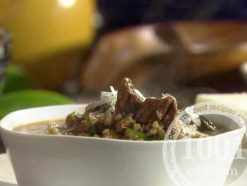 Рецепт гречневого супа с говядиной и грибами
