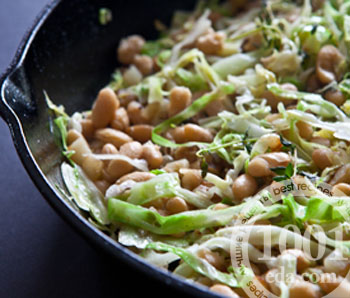 Как приготовить салат из белокочанной капусты с фасолью