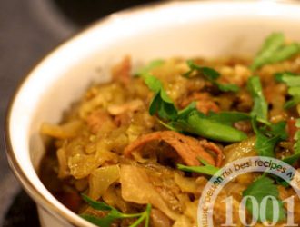 Рецепт тушеной капусты со стручковой фасолью