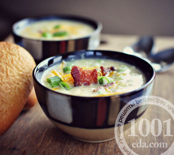 Рецепт супа-пюре из картофеля с трюфельным маслом 