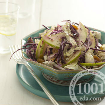 Рецепт салата из красной капусты с имбирем 