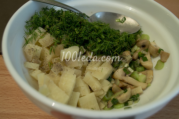 Скон-пай с грибной начинкой: рецепт с пошаговым фото