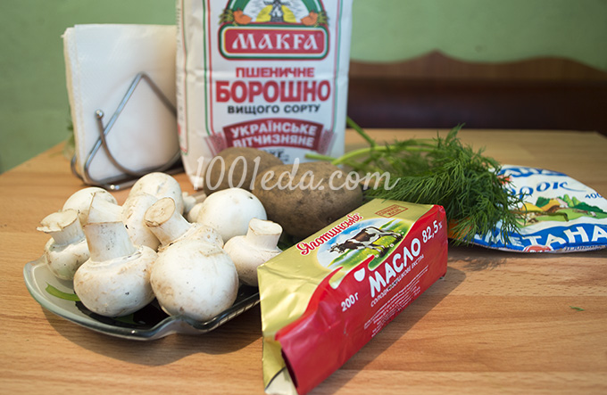 Скон-пай с грибной начинкой: рецепт с пошаговым фото