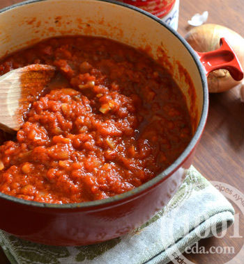 Рецепт острого томатного соуса к мясу 