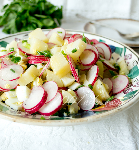 Салат из редиса с картофелем: рецепт с пошаговым фото