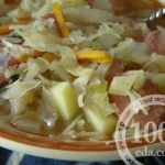 Рецепт рагу с капустой и сосисками