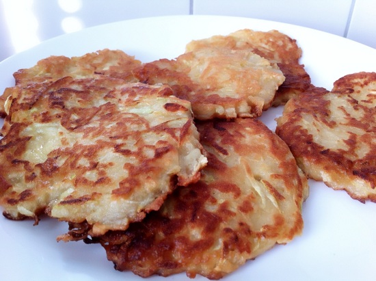 Кабачково Яблочные оладьи