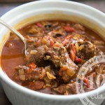 Рецепт овощного рагу с куриной печенью