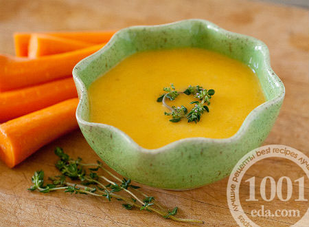 Имбирный крем-суп с морковью