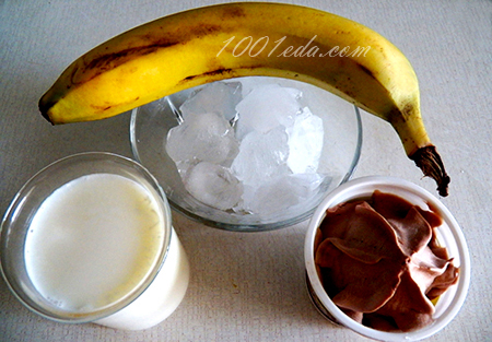 Бананово-шоколадный коктейль: рецепт с пошаговым фото