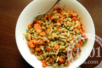 Рецепт лобио-салата с морковью