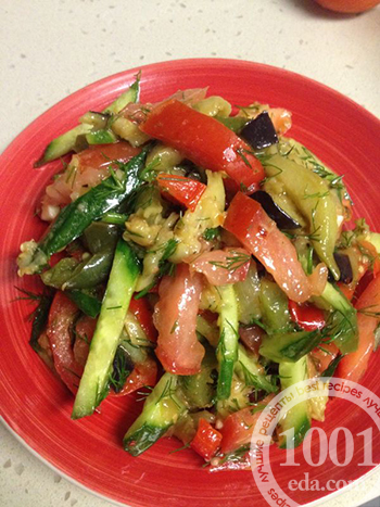 Рецепт овощного салата на Новый год