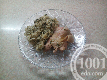 Рецепт праздничной курицы, фаршированной рисом