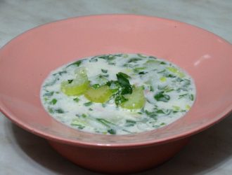 Окрошка с сельдереем