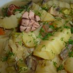 Овощное рагу с грибами и сосисками в горшочках: рецепт с пошаговым фото