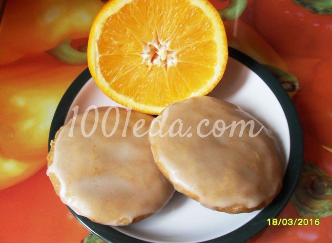 Медовое печенье с апельсиновой глазурью