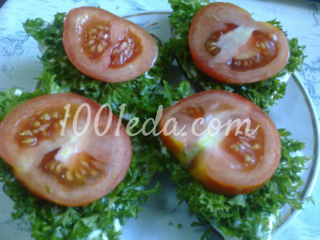 Закусочный зеленый бутерброд с помидором: рецепт с пошаговым фото