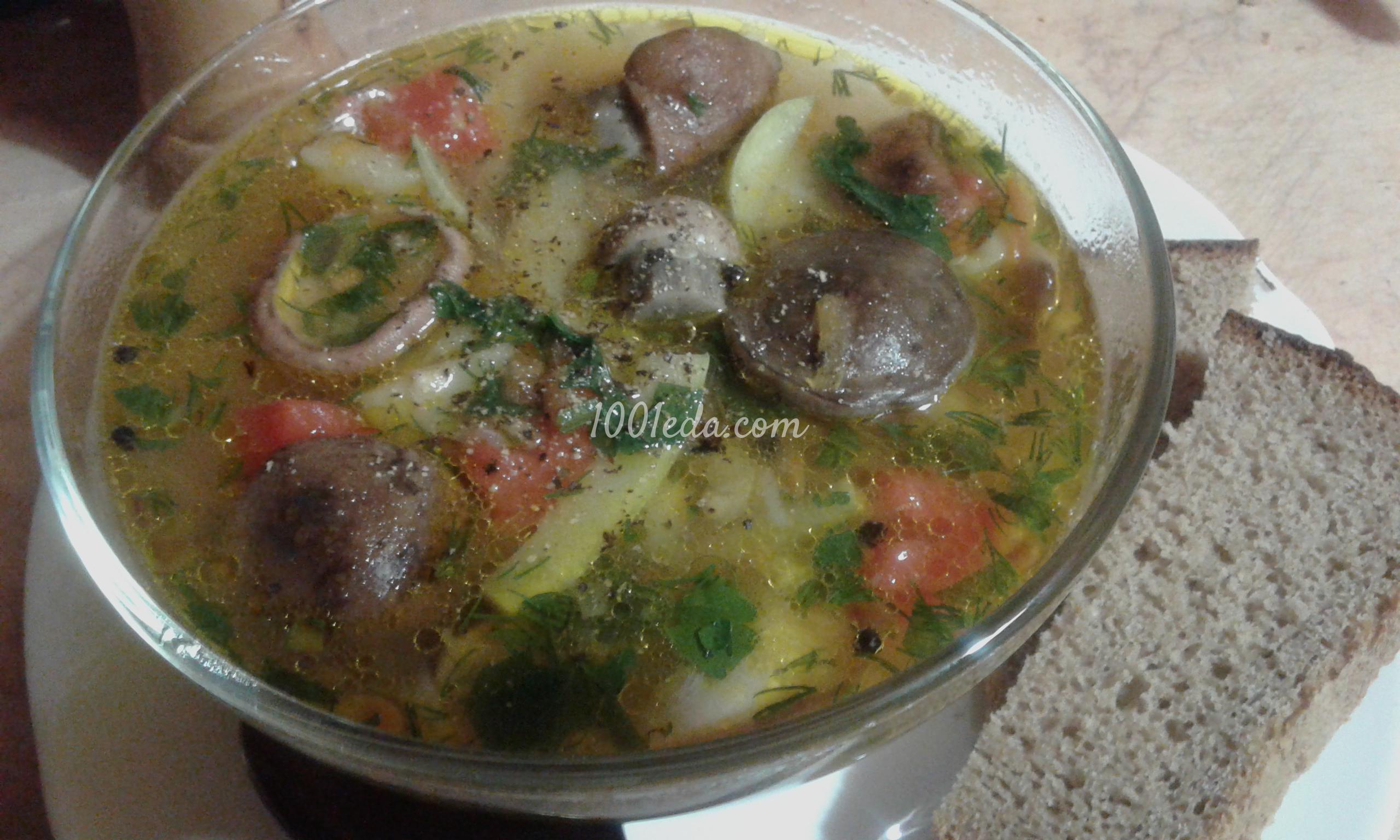 Суп овощной с грибами: рецепт с пошаговым фото