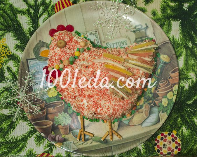 Новогодний торт Огненный петух 2017: рецепт с пошаговым фото