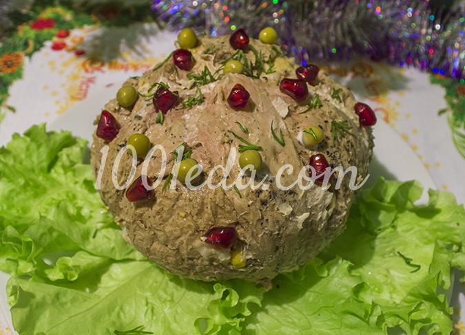 Новогодний мясной шар: рецепт с пошаговым фото