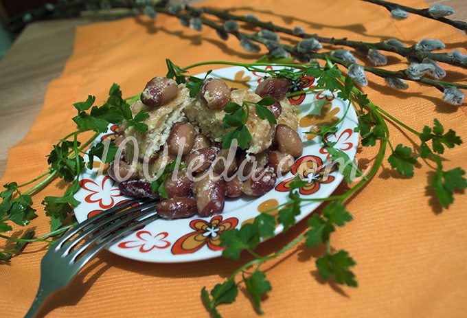 Куриные котлеты с фасолью под белым соусом: рецепт с пошаговым фото