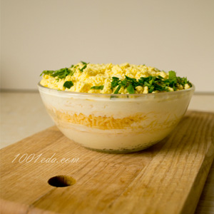 Салат Сырная Мимоза: рецепт с пошаговым фото