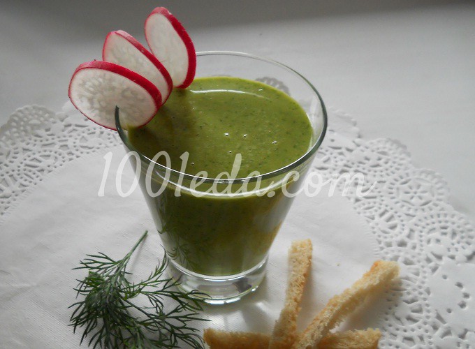 Холодный хлебный суп с зеленью на курином бульоне: рецепт с пошаговым фото