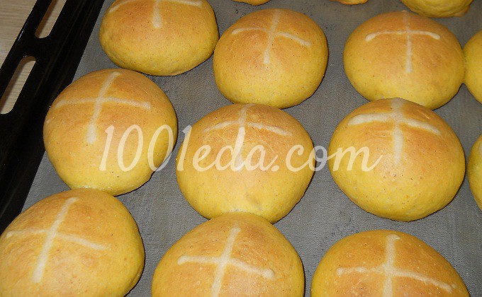 Английские пасхальные крестовые булочки с начинкой: рецепт с пошаговым фото- Шаг №4