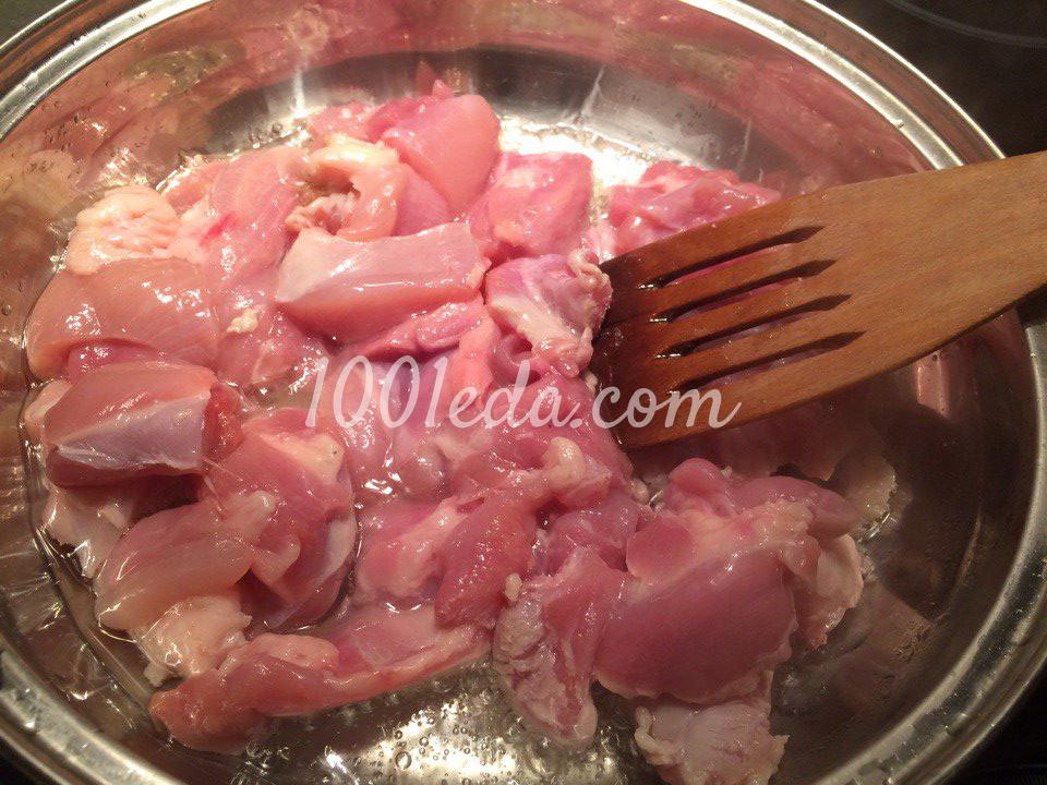  Ароматное рагу с курицей, картофелем и лечо: рецепт с пошаговым фото - Шаг №1