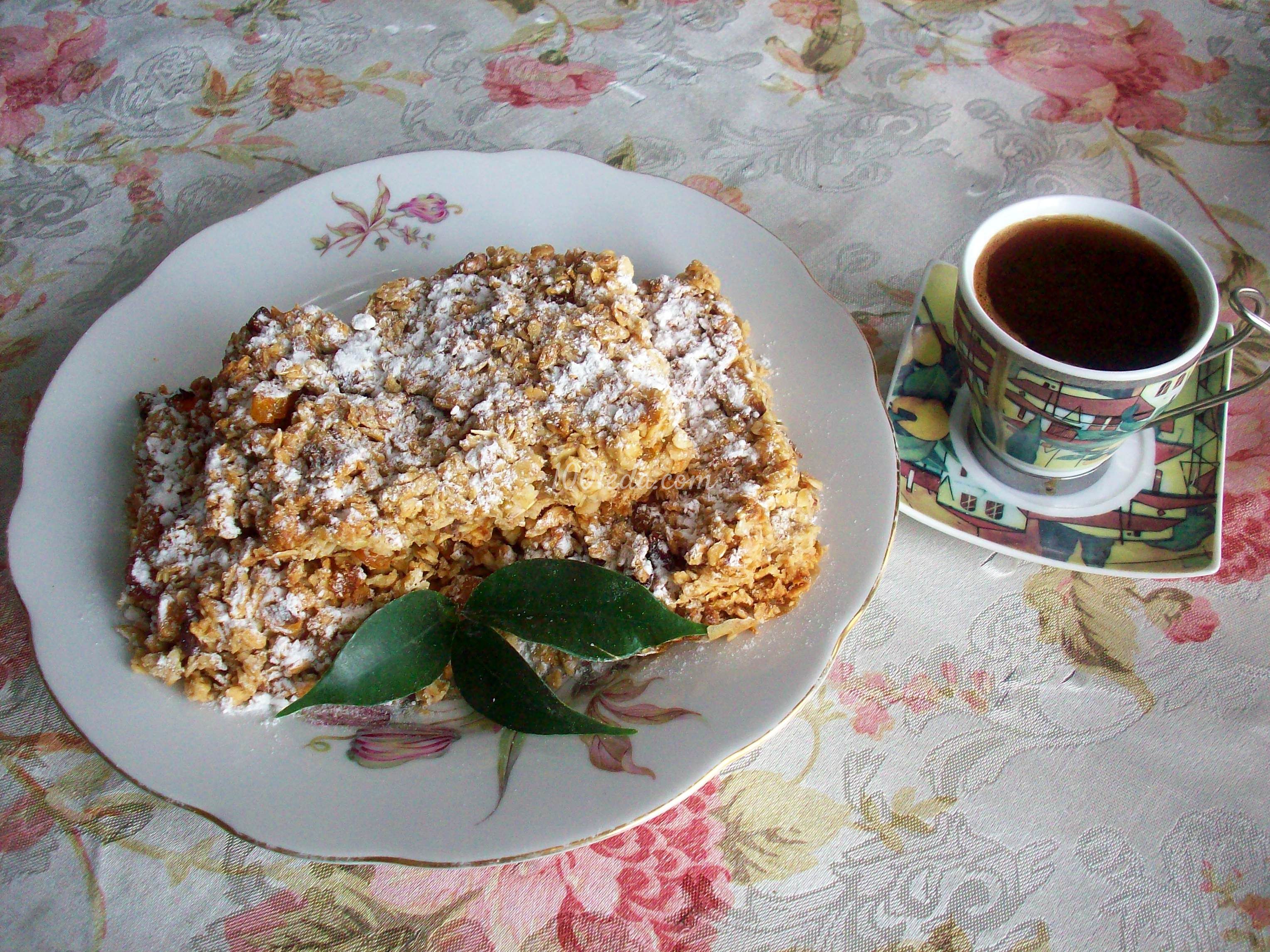 Ароматный овсяный пирог с сухофруктами: рецепт с пошаговым фото - Шаг №6