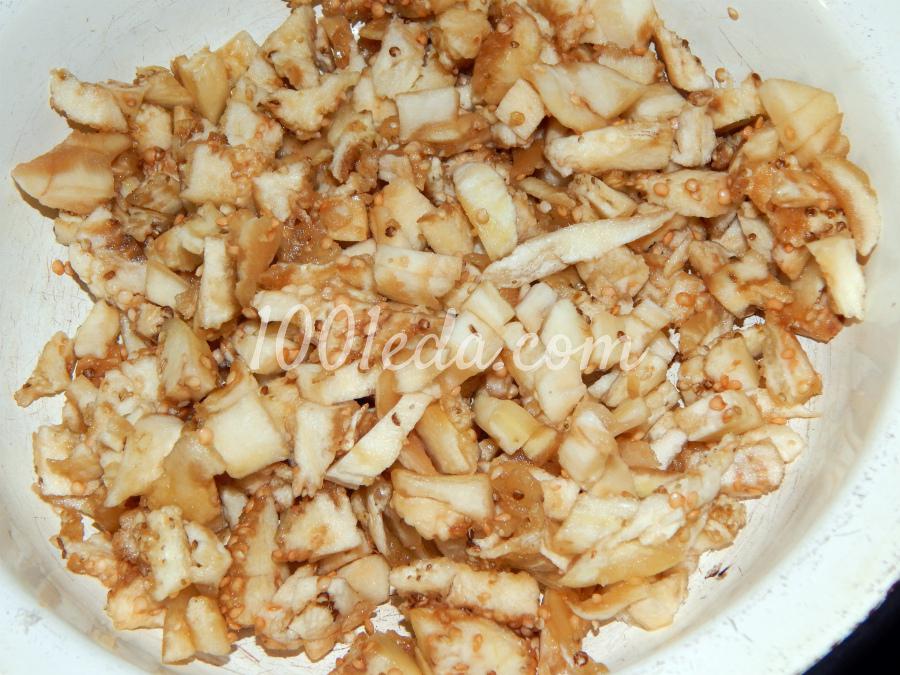 Баклажановая закуска с грибами и яйцом: рецепт с пошаговым фото - Шаг №2