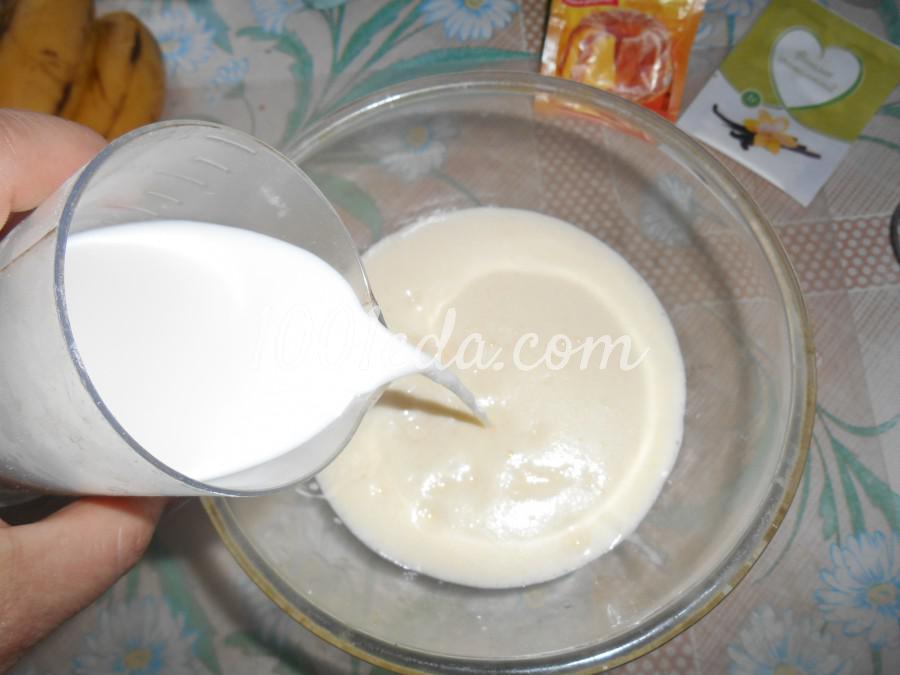 Банановый пирог из рисовой муки Петушок: рецепт с пошаговым фото - Шаг №4