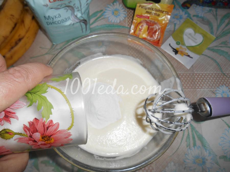 Банановый пирог из рисовой муки Петушок: рецепт с пошаговым фото - Шаг №6