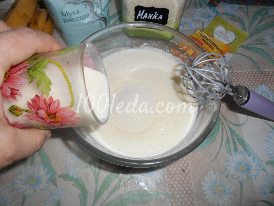 Банановый пирог из рисовой муки Петушок: рецепт с пошаговым фото - Шаг №8