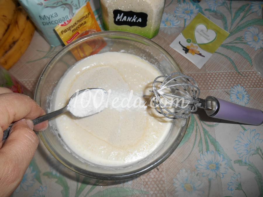 Банановый пирог из рисовой муки Петушок: рецепт с пошаговым фото - Шаг №9