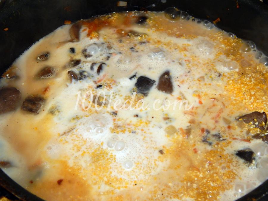Банош с грибами: рецепт с пошаговым фото - Шаг №3