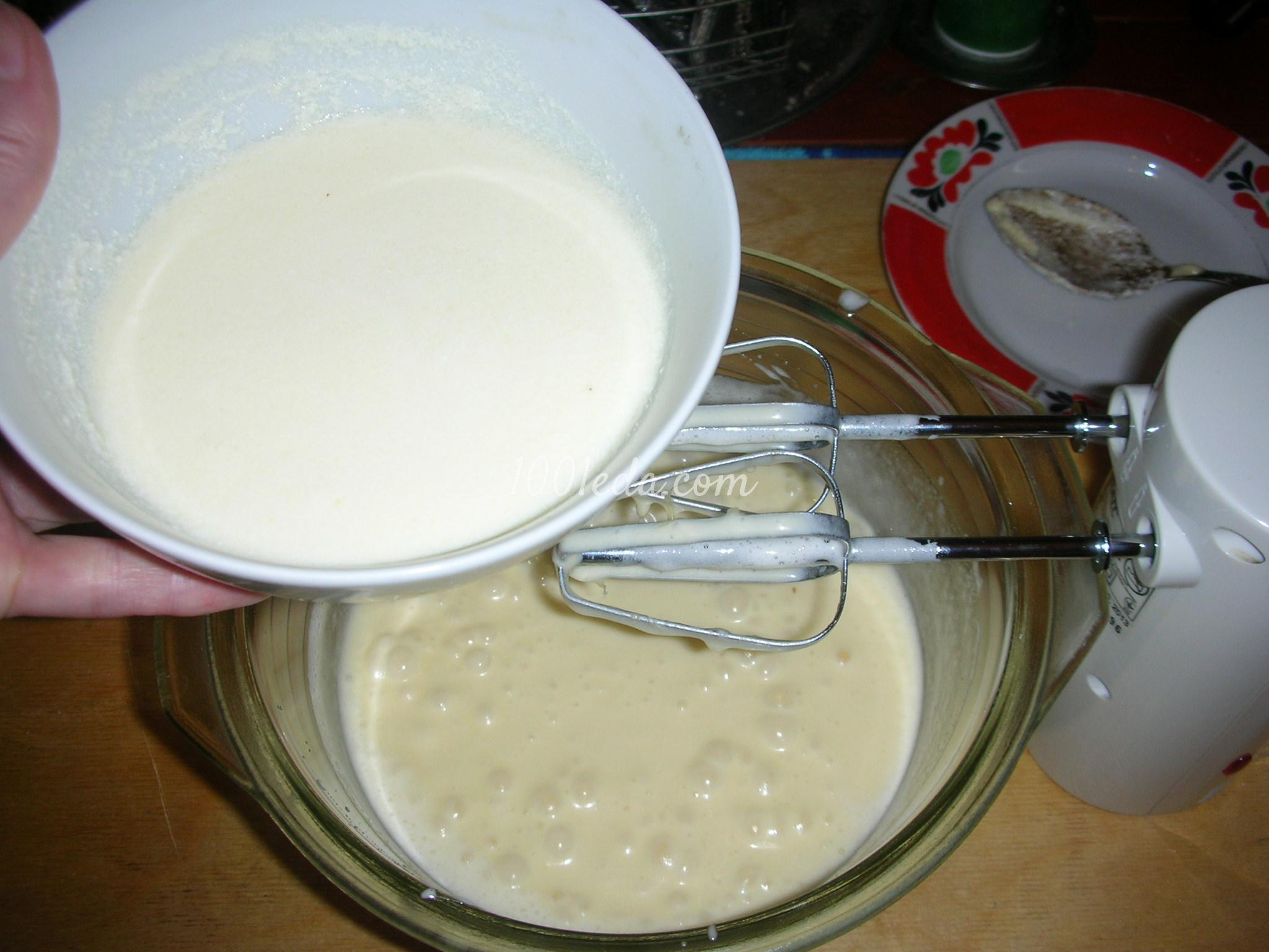 Бисквитный пирог Три вкуса в МВ: рецепт с пошаговым фото - Шаг №5