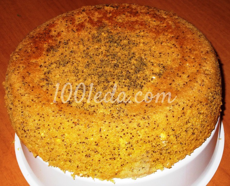 Бисквитный торт с маком в мультиварке: рецепт с пошаговым фото - Шаг №3