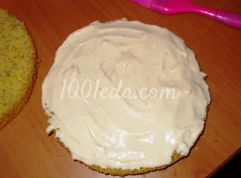Бисквитный торт с маком в мультиварке: рецепт с пошаговым фото - Шаг №5