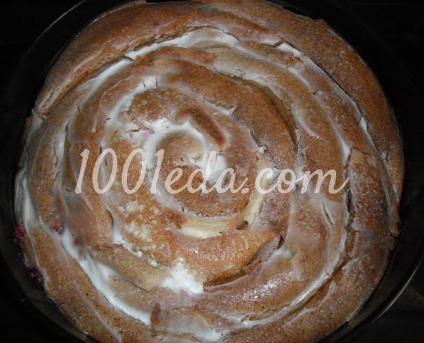 Блинный пирог Улитка с творожным кремом и вишневым желе: рецепт с пошаговым фото - Шаг №12