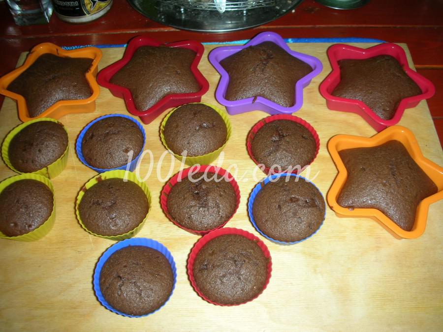 Быстрые шоколадно-кофейные кексы: рецепт с пошаговым фото - Шаг №9