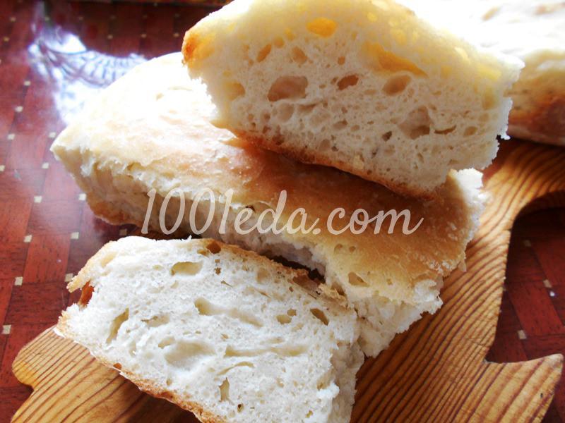 Чиабатта. Вкуснейший хлебушек: пошаговое фото - Шаг №6 Чиабатта. Вкуснейший хлебушек: пошаговое фото - Шаг №6