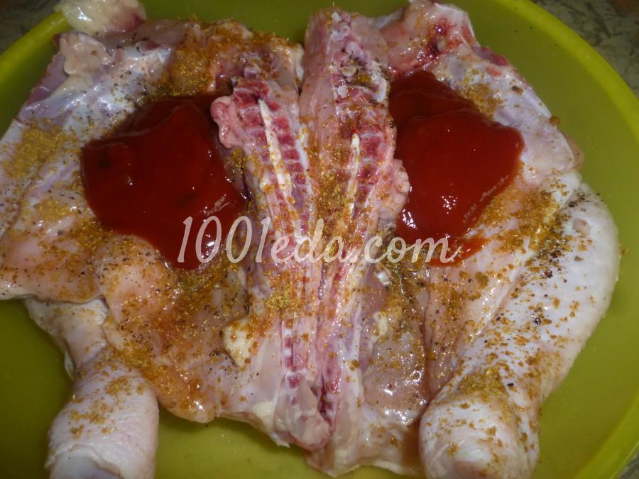 Цыпленок в кетчупе под яблочной корочкой: рецепт с пошаговым фото - Шаг №3